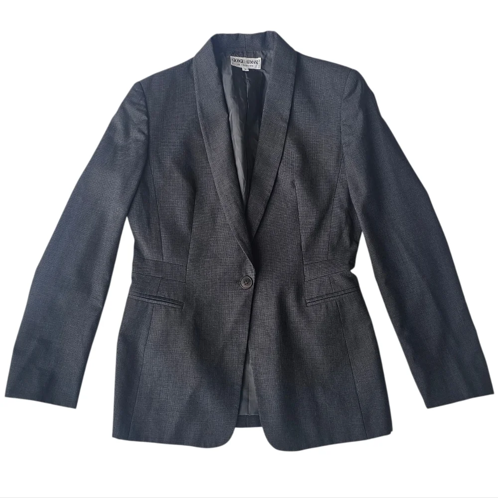 Giorgio Armani Le Collezioni Blazer Vintage 90s Size 6 100% Virgin Wool